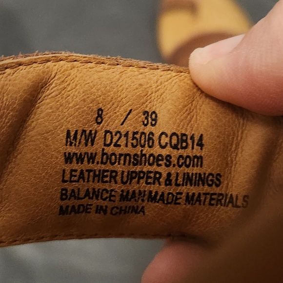 Born Ladies Brown Leather Sandals Size 8 - Picture 2 of 7